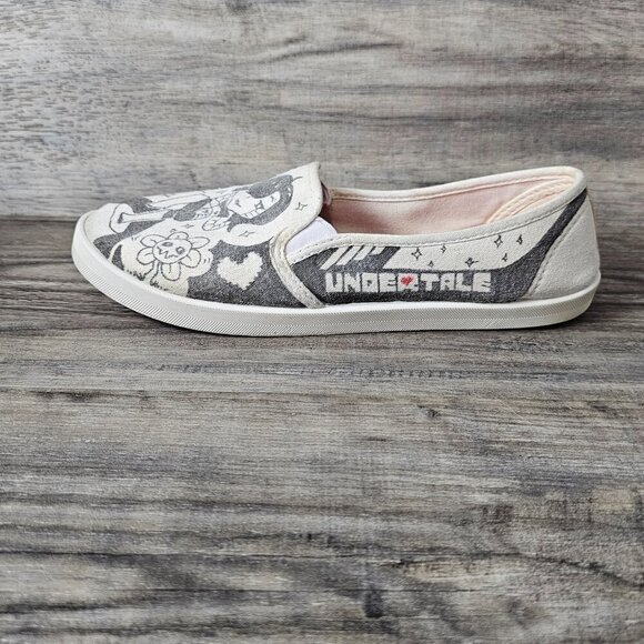 💥406 Custom Drawn Slip On Canvas Shoes - Picture 3 of 12